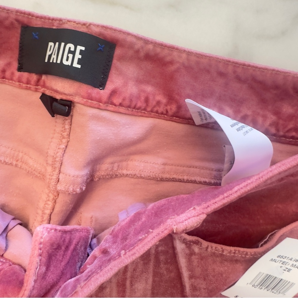 NEW PAIGE Pink Straight-Leg Jeans - Picture 5 of 6